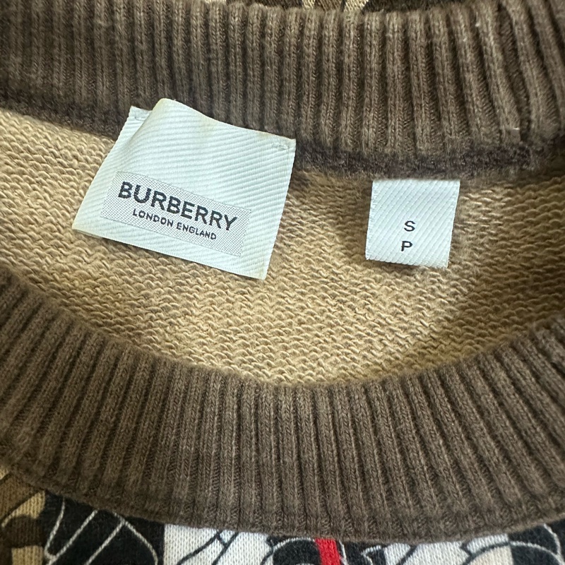 二手正品BURBERRY經典花色上衣-3