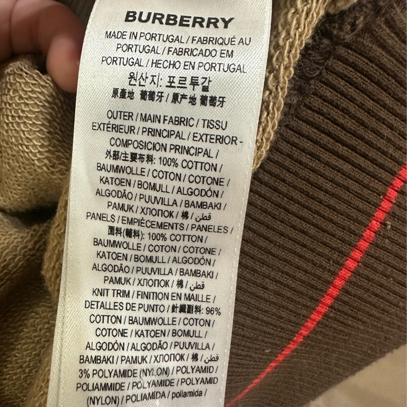 二手正品BURBERRY經典花色上衣-4