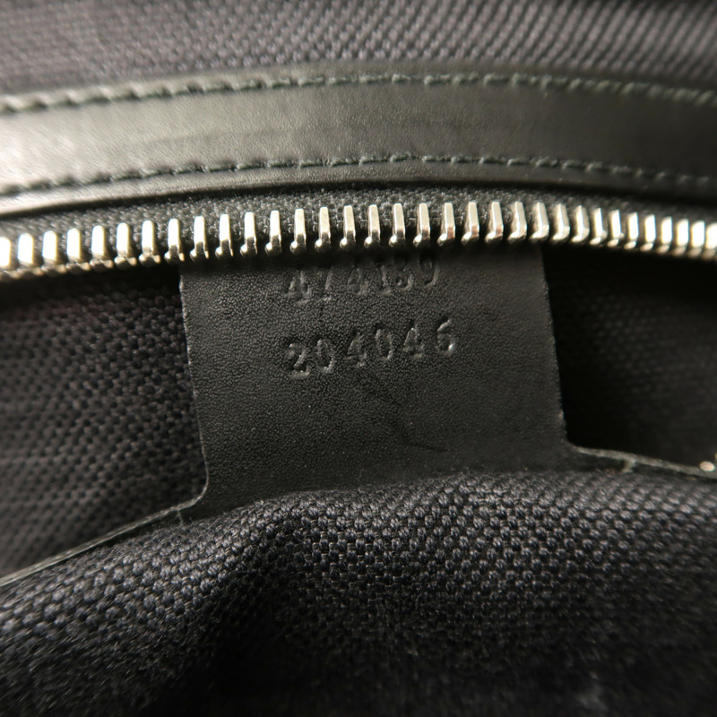 GUCCI 塗層帆布Messenger Bag銀扣肩背袋-6