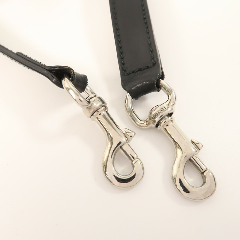 GUCCI 塗層帆布Messenger Bag銀扣肩背袋-14