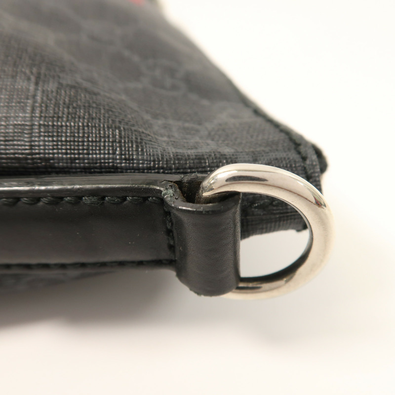 GUCCI 塗層帆布Messenger Bag銀扣肩背袋-16