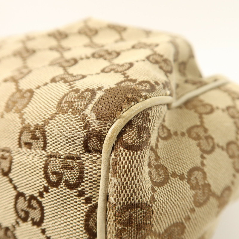 GUCCI 帆布Shoulder Bag金扣肩背袋-10