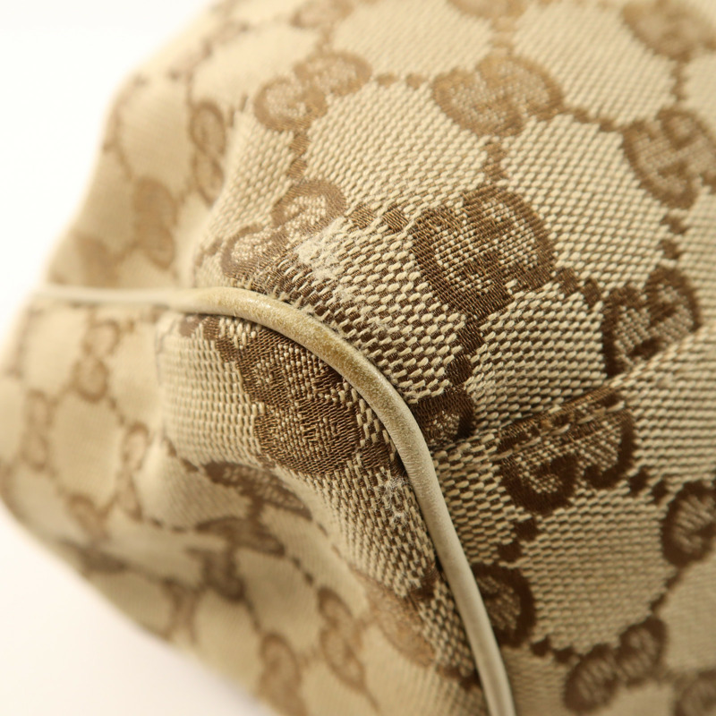 GUCCI 帆布Shoulder Bag金扣肩背袋-11