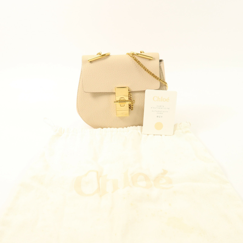 Chloe 牛皮皮革Drew Bag金扣鏈帶肩背袋-10