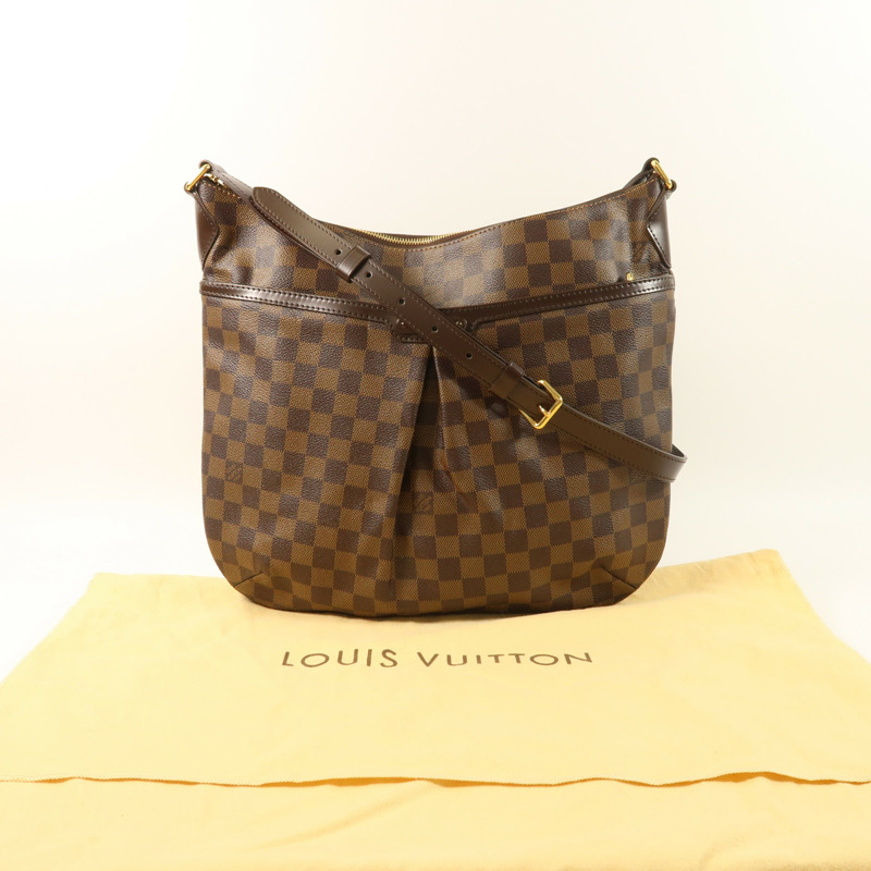 LOUIS VUITTON Damier Bloomsbury GM金扣肩背袋-8
