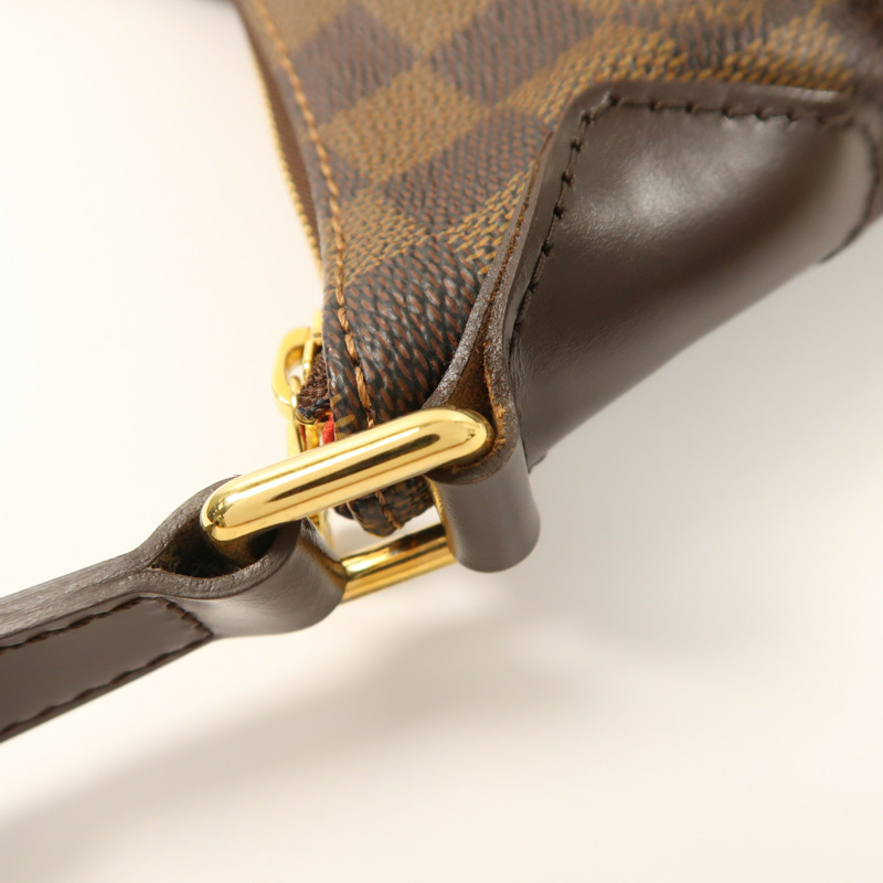 LOUIS VUITTON Damier Bloomsbury GM金扣肩背袋-14