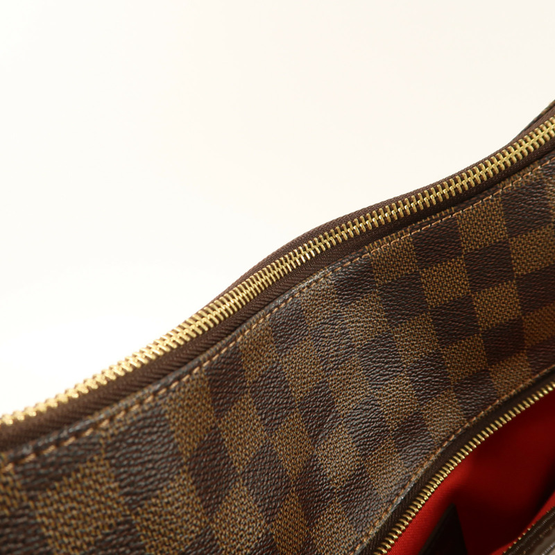 LOUIS VUITTON Damier Bloomsbury GM金扣肩背袋-16
