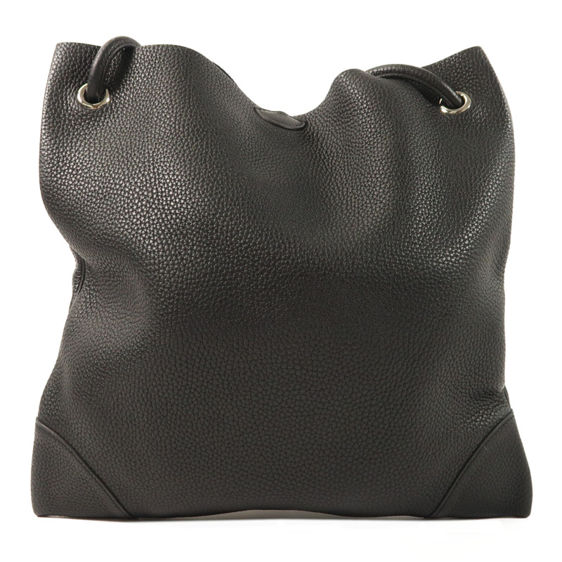 HERMES Clemence皮革Silk City銀扣肩背袋-1