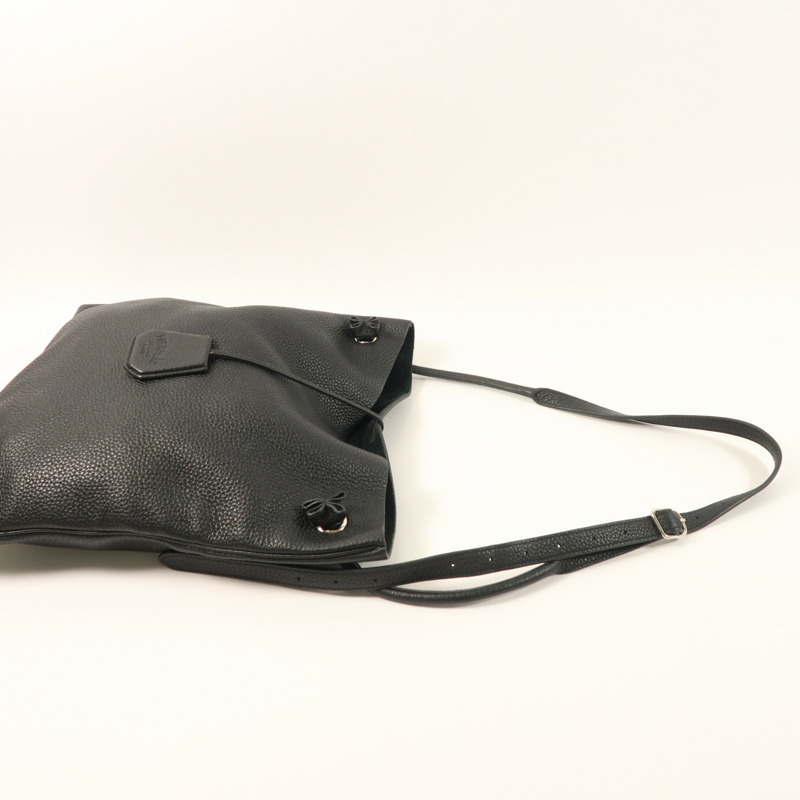 HERMES Clemence皮革Silk City銀扣肩背袋-7