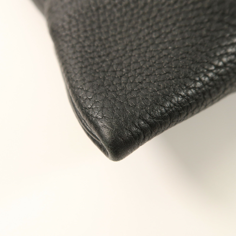 HERMES Clemence皮革Silk City銀扣肩背袋-9