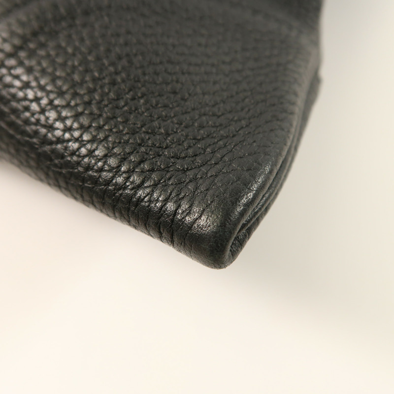 HERMES Clemence皮革Silk City銀扣肩背袋-10