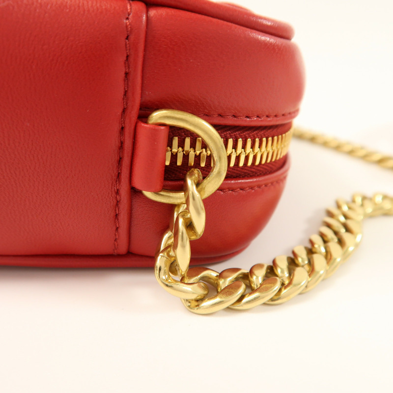 PRADA 羊皮皮革Shoulder Bag金扣肩背袋-15