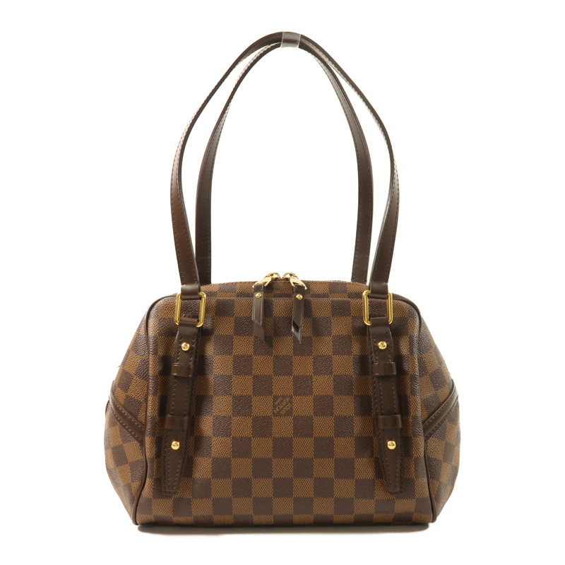 LOUIS VUITTON Damier Rivington PM金扣肩背袋-1