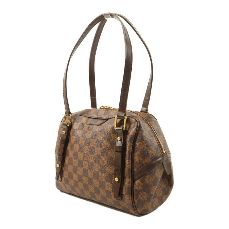 LOUIS VUITTON Damier Rivington PM金扣肩背袋-2