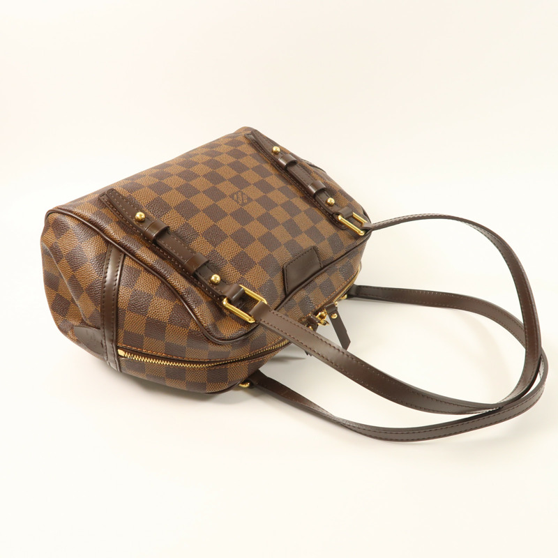 LOUIS VUITTON Damier Rivington PM金扣肩背袋-8