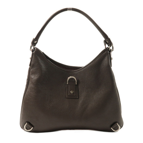 GUCCI 牛皮皮革Shoulder Bag銀扣肩背袋