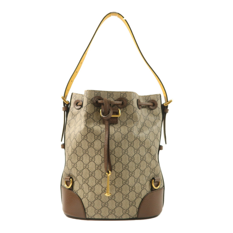 GUCCI 塗層帆布Neo Vintage GG Supreme Backpack金扣肩背袋/背包-1