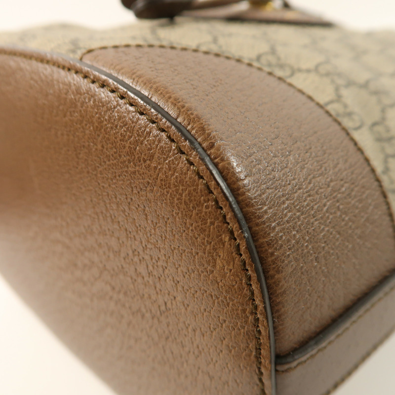 GUCCI 塗層帆布Neo Vintage GG Supreme Backpack金扣肩背袋/背包-10