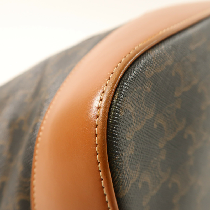 CELINE 塗層帆布Medium Bucket In Triomphe金扣肩背袋-10