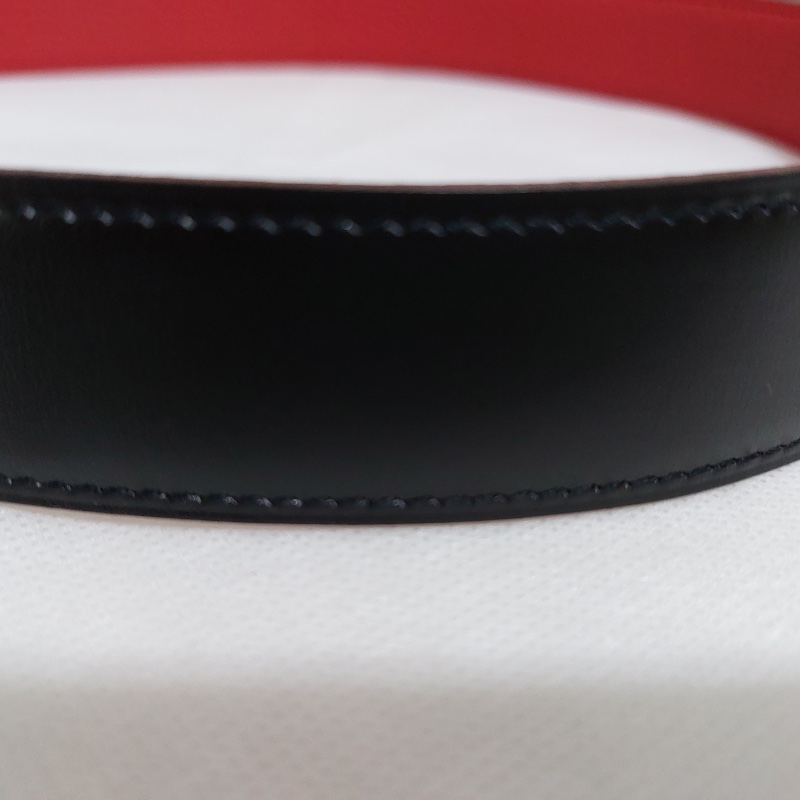 🔥 Hermès 32mm 雙面 H 皮帶 Black / Rouge Pivoine|銀扣|Size 80|全新完整盒裝-8