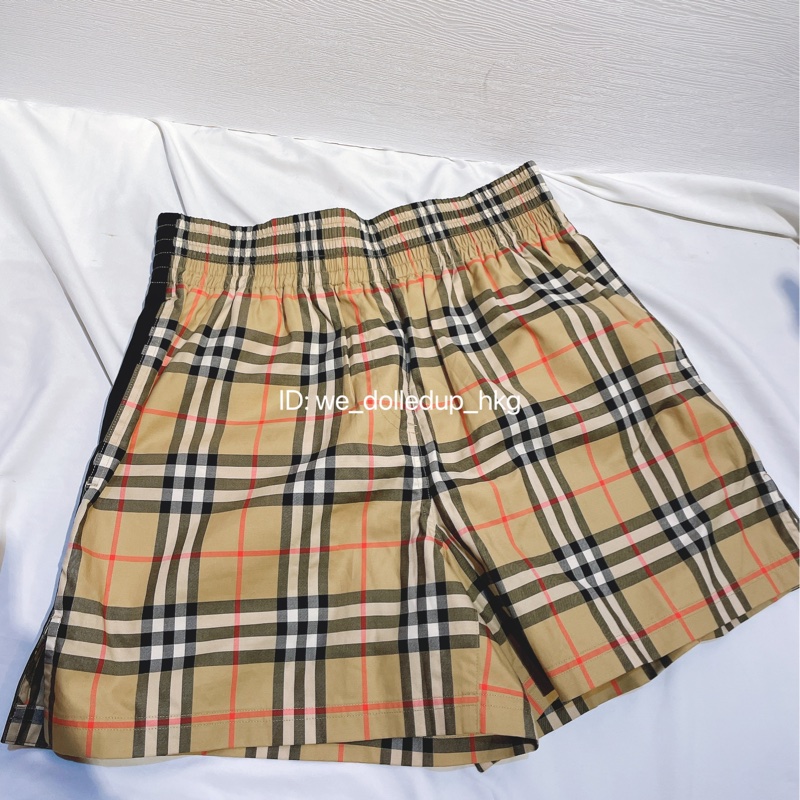 BURBERRY 經典格仔短褲 UK4-1