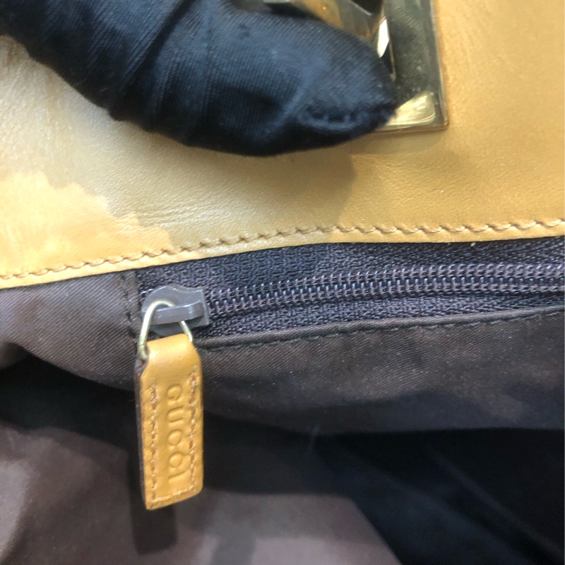 Gucci 米色Tote 奶茶帶 XC120-17