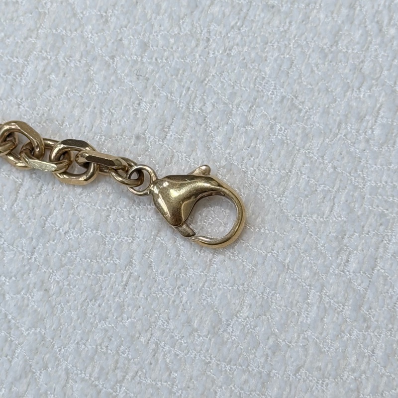 LV 三色金字塔鉚釘項鏈 LN001-23