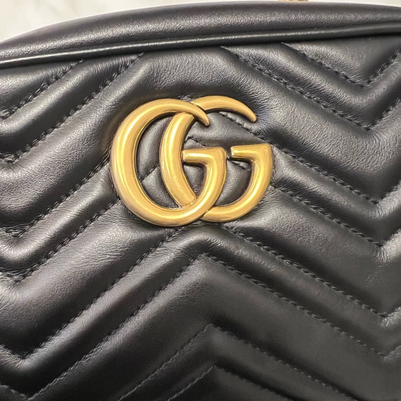 Gucci marmont 黑色相機包-17