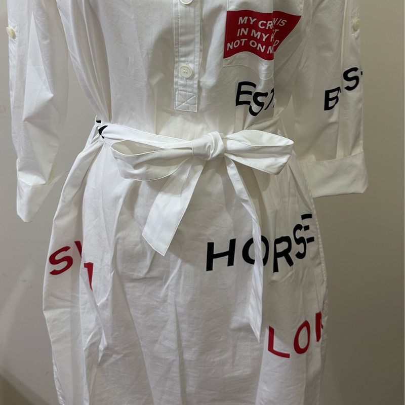 二手BURBERRY白襯衫洋裝-1