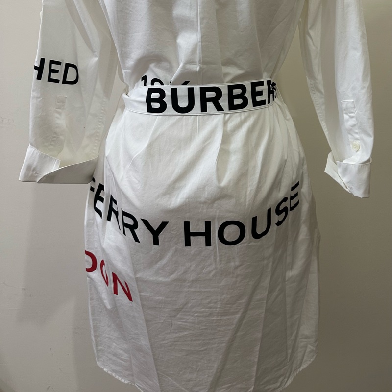 二手BURBERRY白襯衫洋裝-5