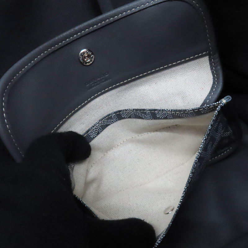 灰色 Goyardine帆布 Anjou PM 肩背包【GOYARD 高雅德】-6