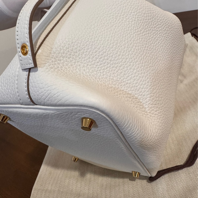 Hermes Picotin 18 M4奶灰色 金扣 W刻 TC 全新菜籃-13