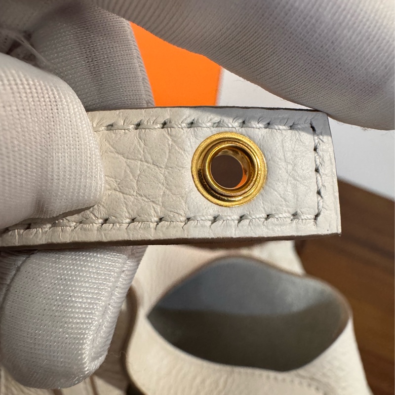 Hermes Picotin 18 M4奶灰色 金扣 W刻 TC 全新菜籃-19