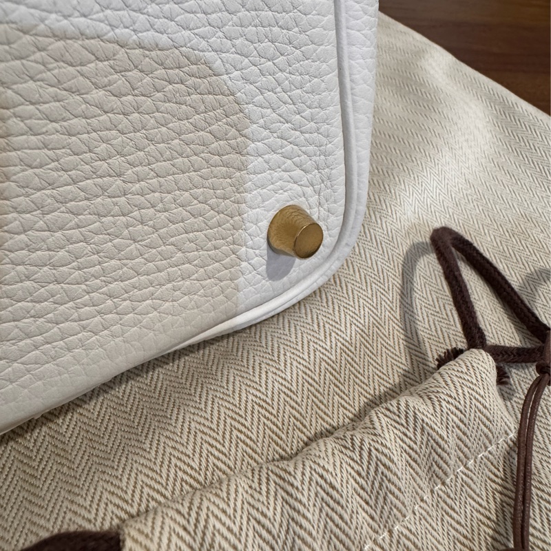 Hermes Picotin 18 M4奶灰色 金扣 W刻 TC 全新菜籃-23