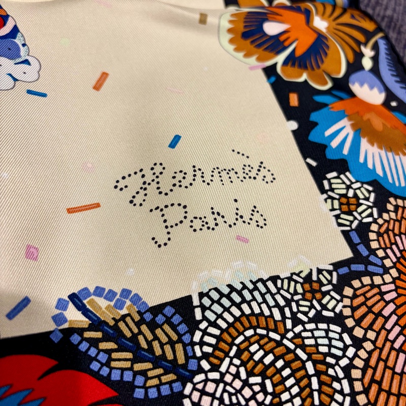 Hermes 華服慶典 Costume de Fete scarf 90*90絲巾-2