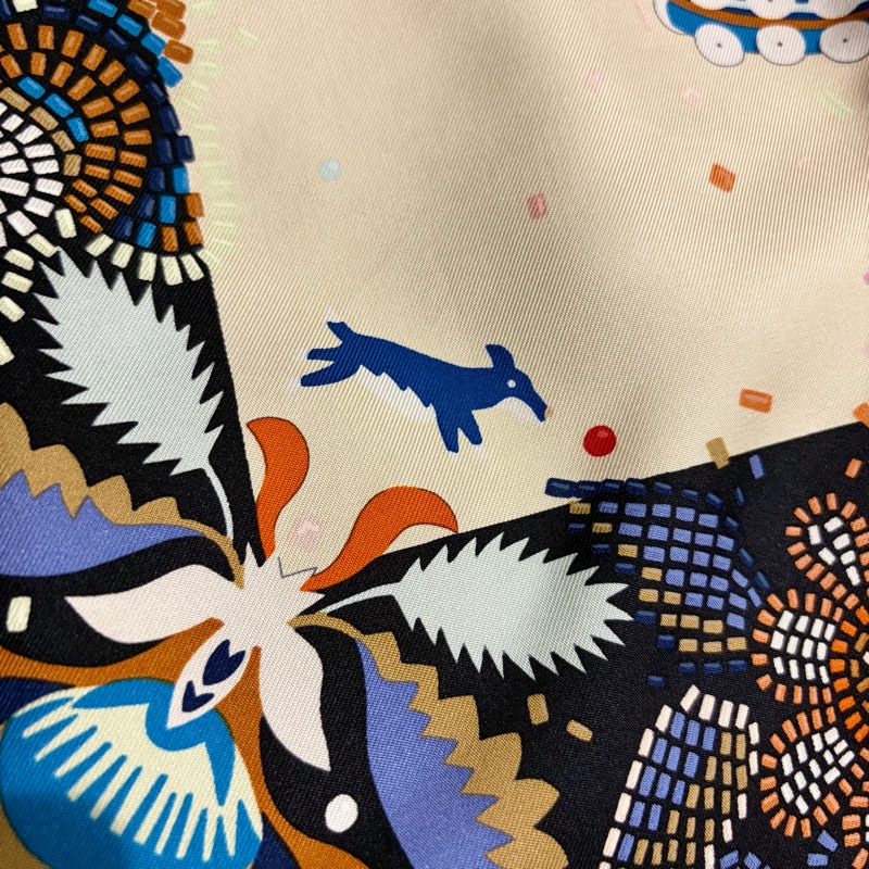 Hermes 華服慶典 Costume de Fete scarf 90*90絲巾-6