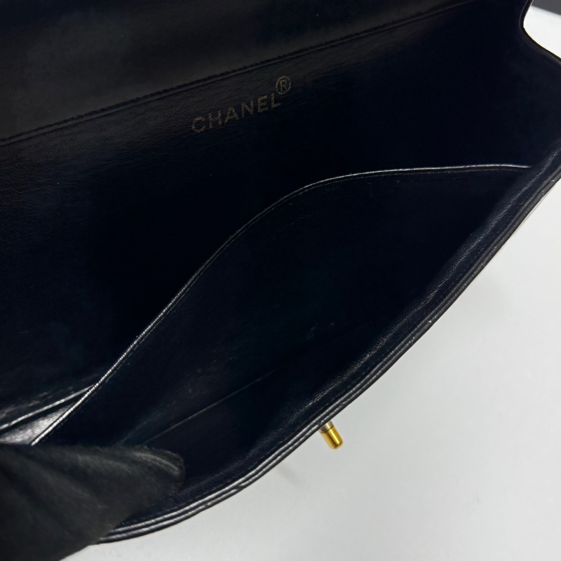 【雙面CF超稀有】 Chanel CF30 Jumbo 黑金羊皮 （專櫃396,500）-16