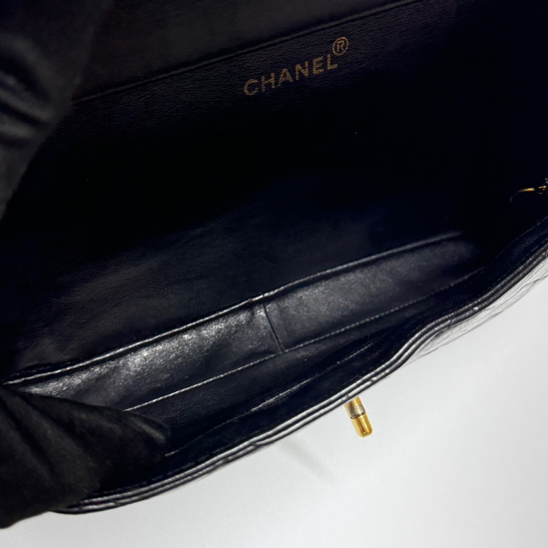 【雙面CF超稀有】 Chanel CF30 Jumbo 黑金羊皮 （專櫃396,500）-18