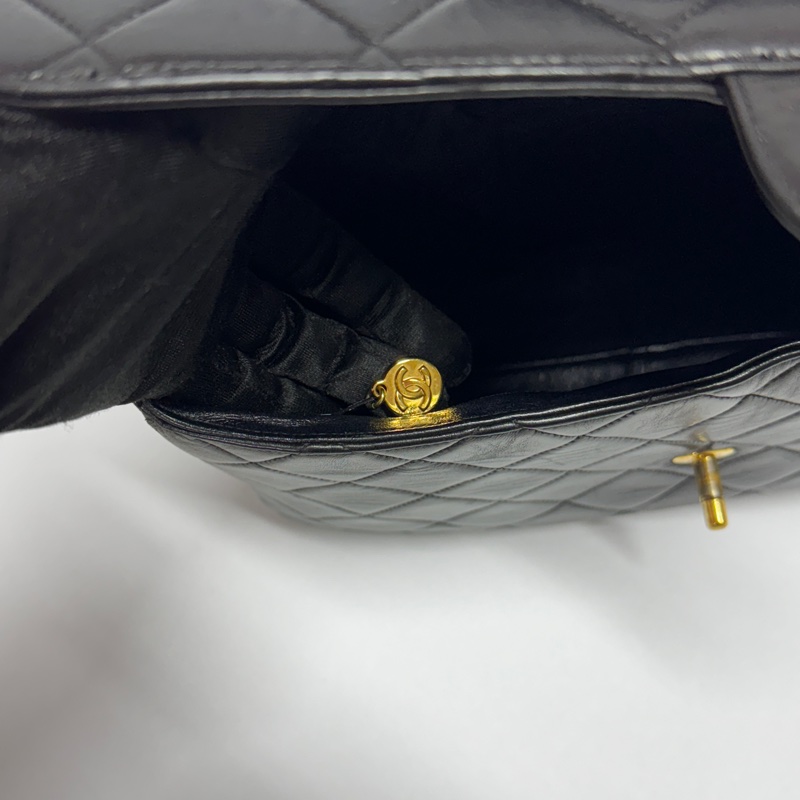 【雙面CF超稀有】 Chanel CF30 Jumbo 黑金羊皮 （專櫃396,500）-20