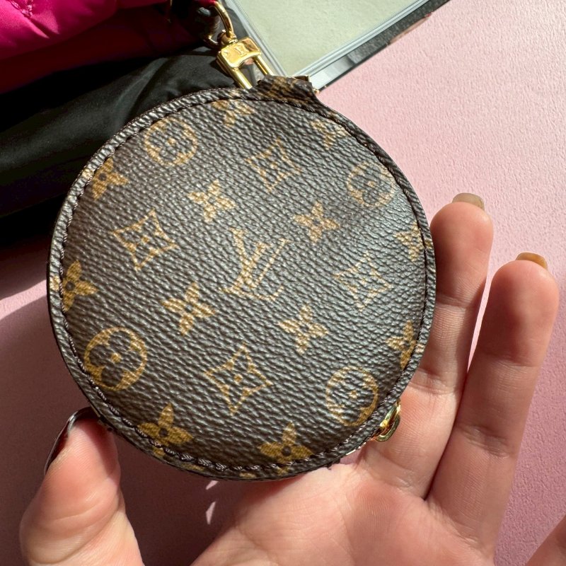 ❤️一包三用 LV 黑+桃紅尼龍三合一斜背包-20