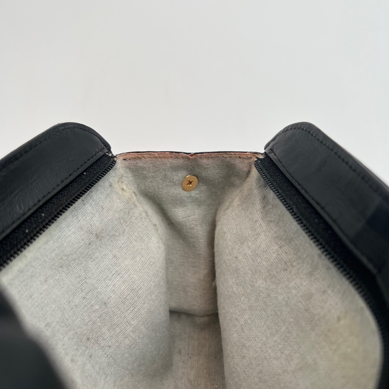 【LA LUNE】中古包 Chanel黑色小羊皮革斜背包 單肩包 側背包 二手包 古董包-9