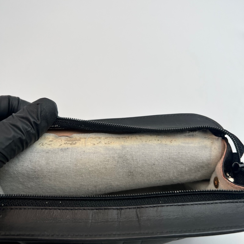 【LA LUNE】中古包 Chanel黑色小羊皮革斜背包 單肩包 側背包 二手包 古董包-10