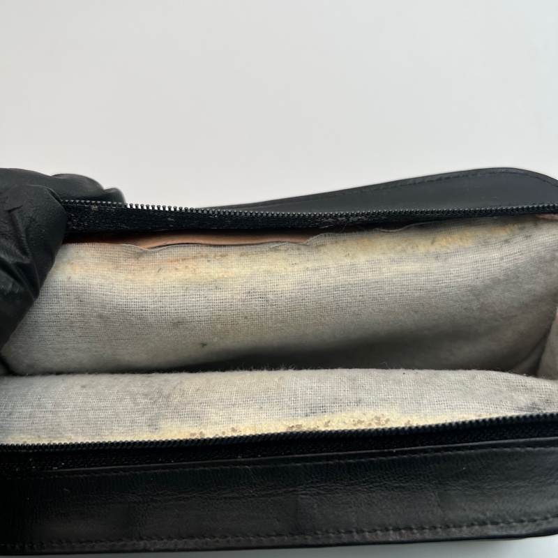 【LA LUNE】中古包 Chanel黑色小羊皮革斜背包 單肩包 側背包 二手包 古董包-11