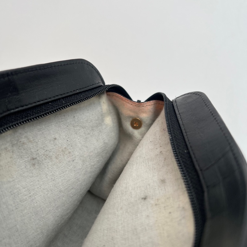 【LA LUNE】中古包 Chanel黑色小羊皮革斜背包 單肩包 側背包 二手包 古董包-12