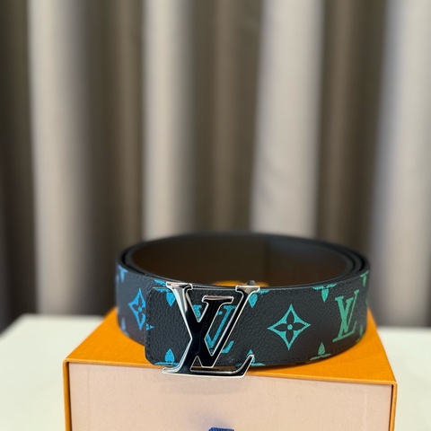 （極新美品）louis vuitton路易威登黑彩皮帶