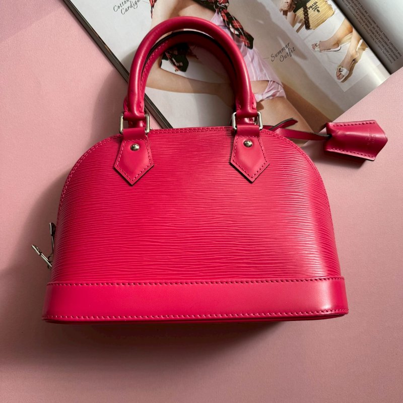 ✨超可愛 LV 桃紅色Alma斜背手提貝殼包-1