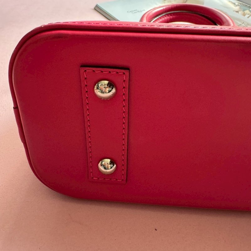 ✨超可愛 LV 桃紅色Alma斜背手提貝殼包-4