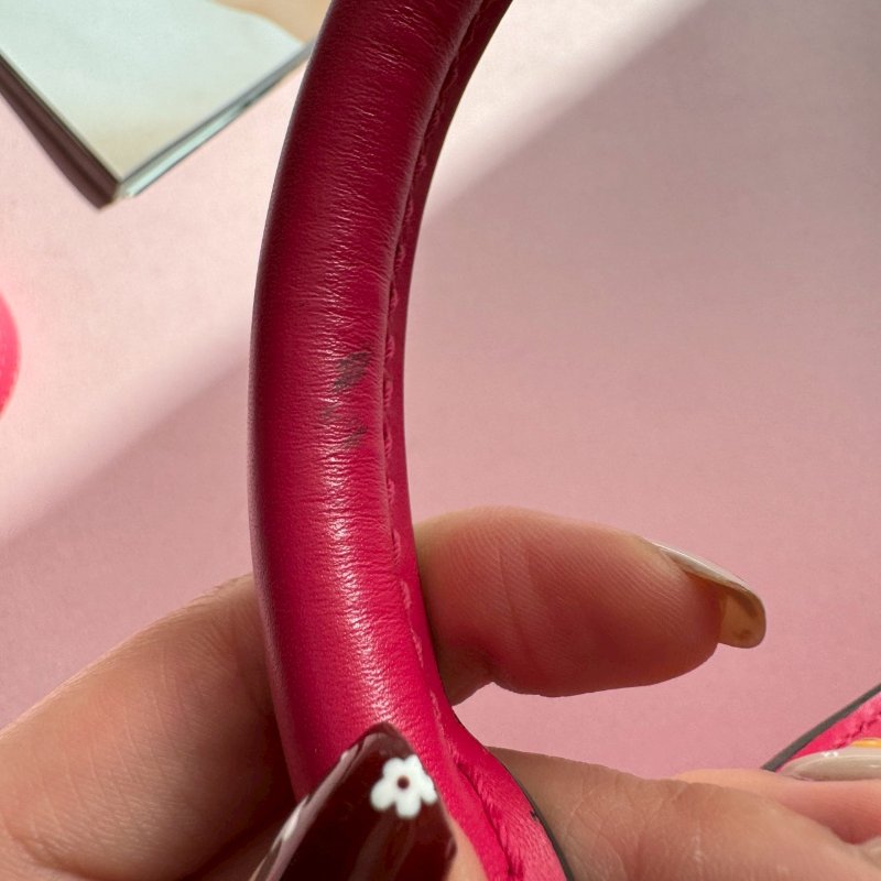 ✨超可愛 LV 桃紅色Alma斜背手提貝殼包-5