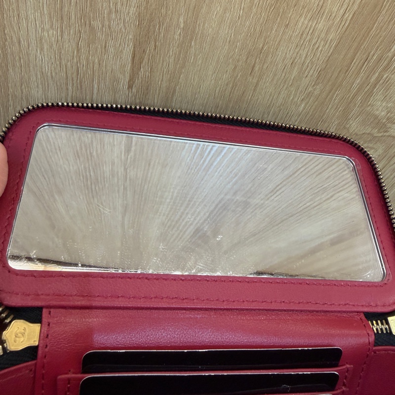 Chanel 黑羊皮霧金釦山茶花調節化妝盒AP3301-10