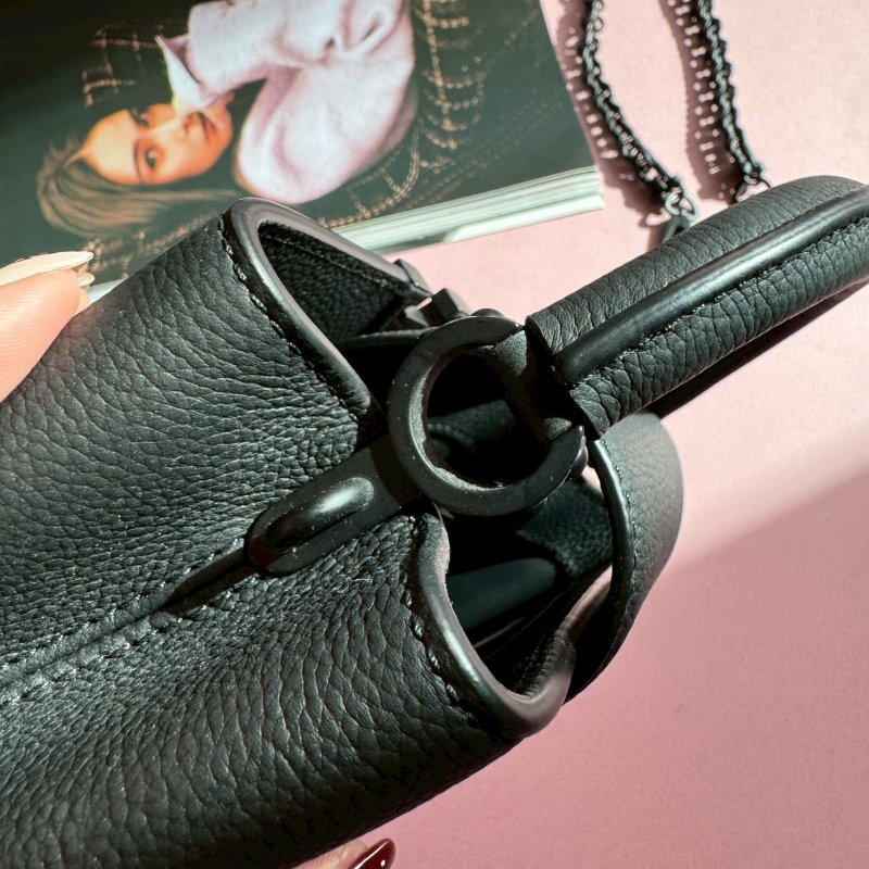 ❤️98成新 LV的高級款 烏墨黑Mini Capucines 手提斜背包-8